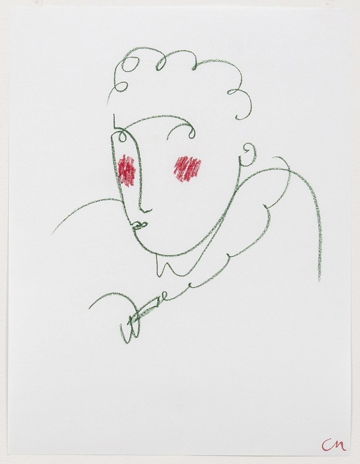 Claire Milbrath. <em>Untitled (39)</em>, 2018. Oil pastel on paper, 23 1/2 x 18 inches  (59.7 x 45.7 cm)