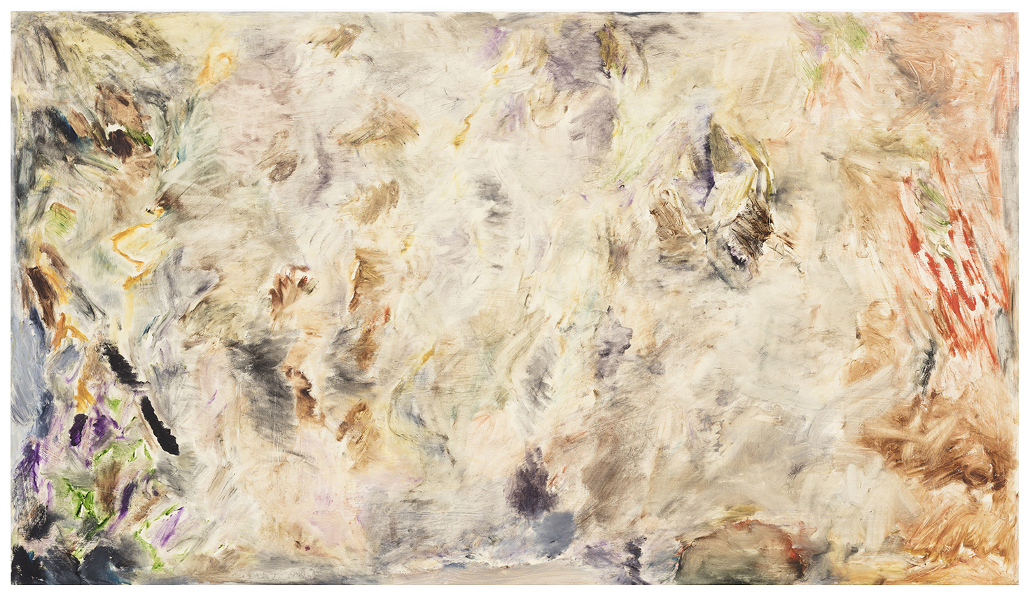 Joaquin Boz. <em>Untitled</em>, 2018. Oil on panel, 39 3/8 x 68 7/8 inches (100 x 175 cm)