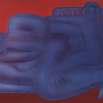 George Rouy. <em>Don’t Give Us the Morning</em>, 2018. Acrylic on canvas, 88 5/8 x 118 1/8 inches (225 x 300 cm)