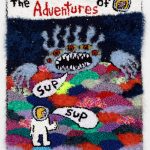 Hannah Epstein. <em>No Fear, All Chill</em>, 2018. Wool, acrylic, polyester and burlap, 41 x 36 inches (104.1 x 91.4 cm)