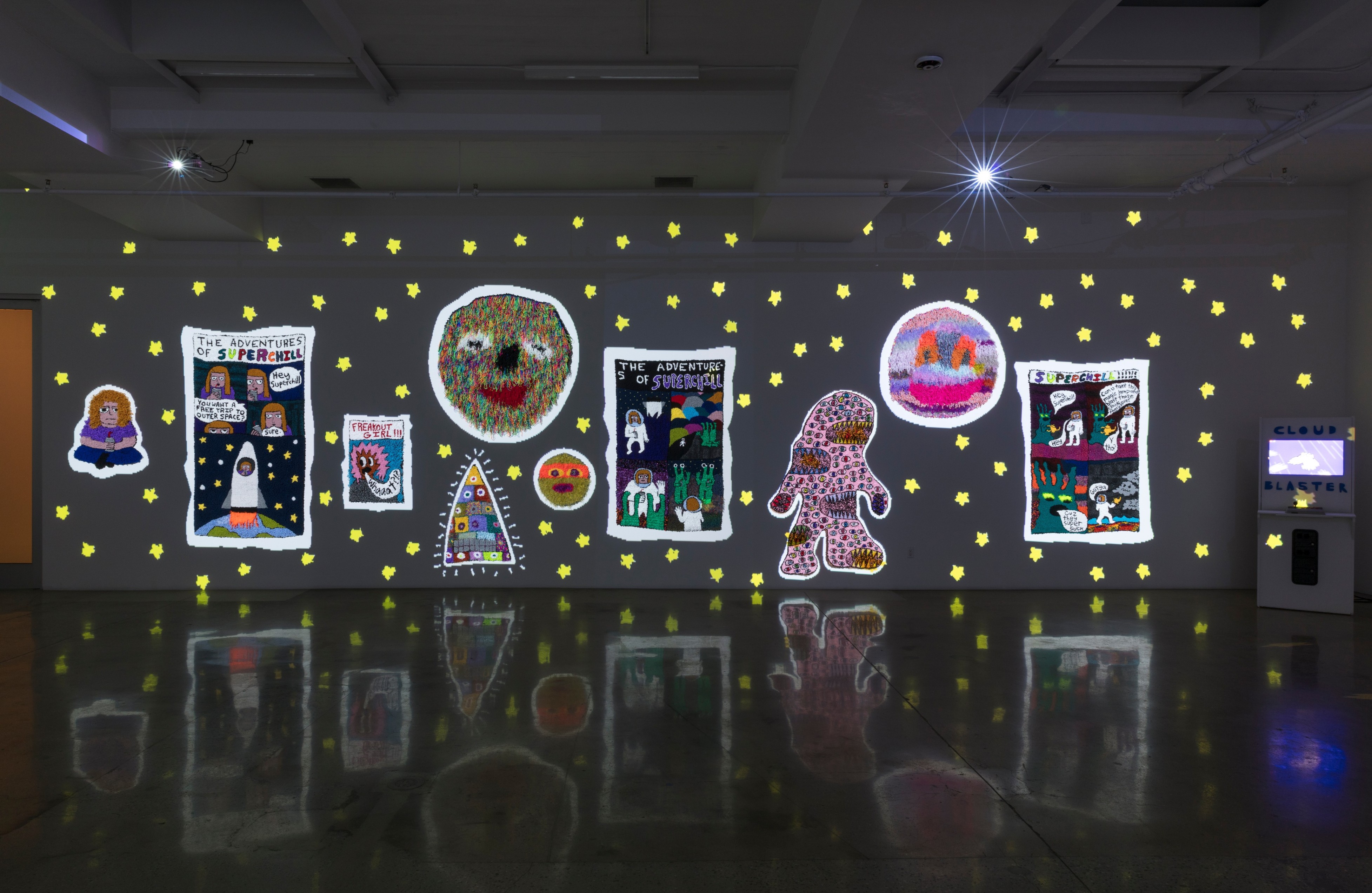 <em>Do You Want A Free Trip To Outer Space?</em>, Installation View, Steve Turner, 2019