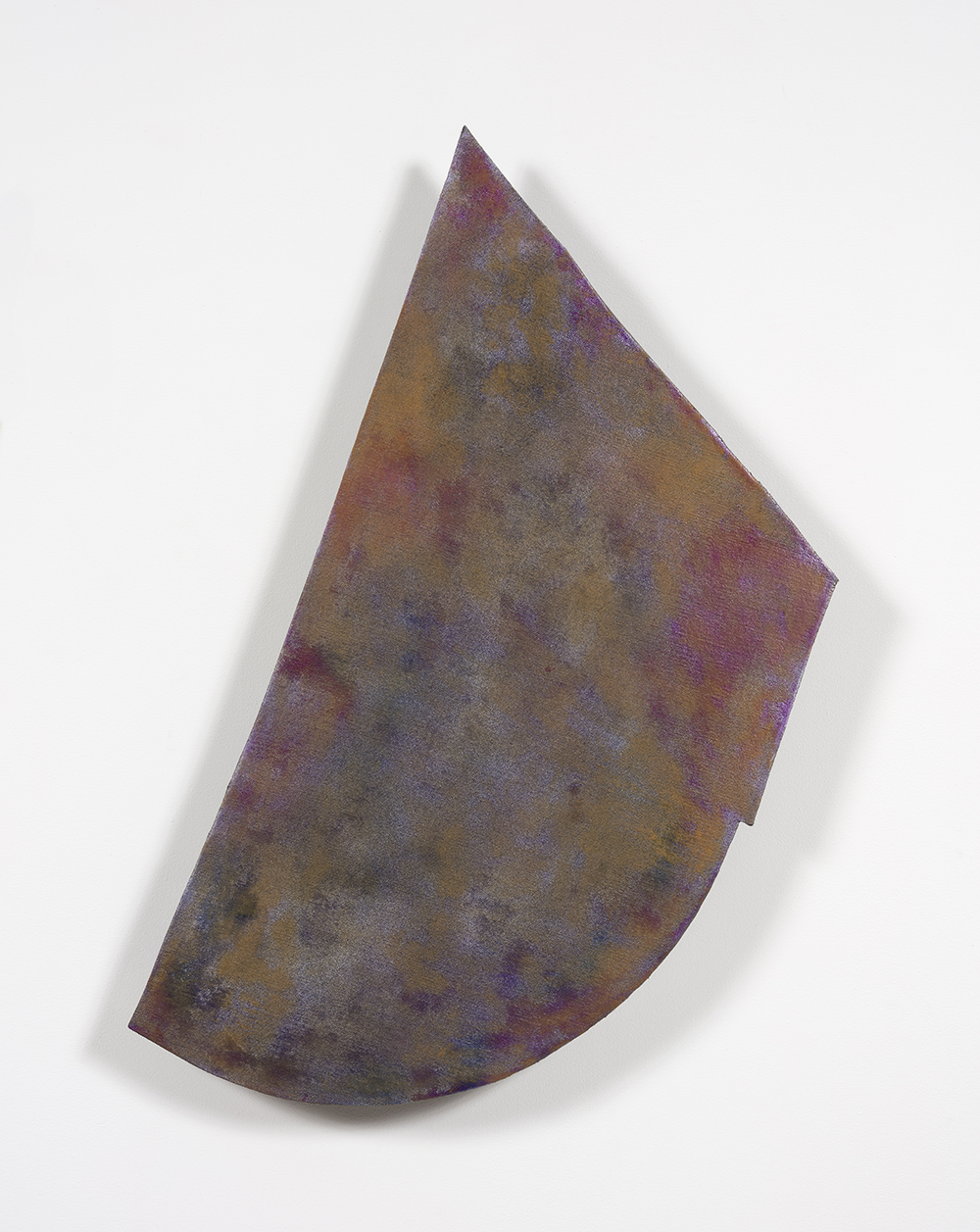 Graham Collins. <i>Social Air Gap </i>, 2019. Oil and enamel on hemp laid in ceramic, 34 x 18 inches  (86.4 x 45.7 cm)