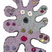 Hannah Epstein. <em>Alien Microbe Enlarged X10,000</em>, 2018. Wool, acrylic and polyester, 70 x 52 inches (177.8 x 132.1 cm) thumbnail