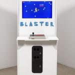 Hannah Epstein. <em>Cloud Blaster</em>, 2018. Video game in reclaimed arcade cabinet (includes controller, monitor and computer), 72 x 39 1/2 x 36 inches (182.9 x 100.3 x 91.4 cm)