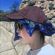 Paige Jiyoung Moon. <em>A Hiker</em>, 2018. Acrylic on canvas, 6 x 6 inches (15.2 x 15.2 cm) thumbnail