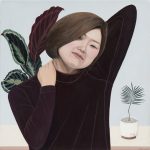 Paige Jiyoung Moon. <em>Sol</em>, 2018. Acrylic on canvas, 12 x 12 inches (30.5 x 30.5 cm)