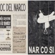 Camilo Restrepo. <em>El Bloc Del Narco #6, </em> 2016. Ink, water-soluble wax pastel, tape, glue, newspaper clippings, staples, plastic bag, paper dust and saliva on paper, 16 1/2 x 24 (41.9 x 61 cm) thumbnail