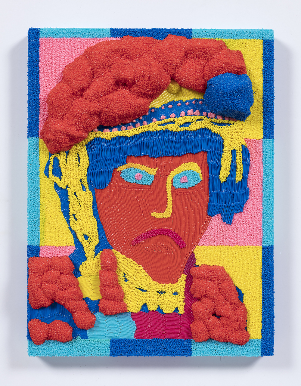 Dominic Dispirito. <em>Hell hath no fury like a pearly queen scorned</em>, 2018. Manually printed PLA plastic on board, 11 3/4 x 8 1/4 inches  (30 x 21 cm)