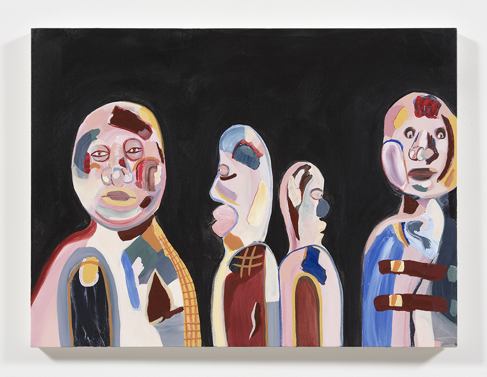 Gabby Rosenberg. <em>IV</em>, 2018. Acrylic and oil on canvas,  30 x 40 inches  (76.2 x 101.6 cm)