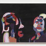 Gabby Rosenberg. <em>Exposed! Future Confusion</em>, 2018. Acrylic on canvas, 30 x 40 inches  (76.2 x 101.6 cm)
