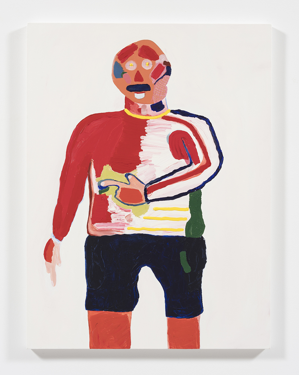 Gabby Rosenberg. <em>Self Operation: Self Operator</em>, 2019. Acrylic on canvas, 48 x 36 inches  (121.9 x 91.4 cm)