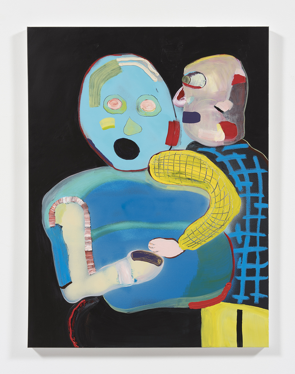 Gabby Rosenberg. <em>Fantastical Doubt</em>, 2019. Acrylic, oil, and spray paint on canvas, 36 x 48 inches (91.4 x 121.9 cm)