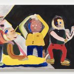 Gabby Rosenberg. <em>Home Video</em>, 2019. Acrylic on canvas, 36 x 48 inches  (91.4 x 121.9 cm)