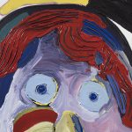 Gabby Rosenberg. <em>Mirror Contemplation</em>, 2019. Acrylic on canvas, 40 x 30 inches  (101.6 x 76.2 cm) Detail