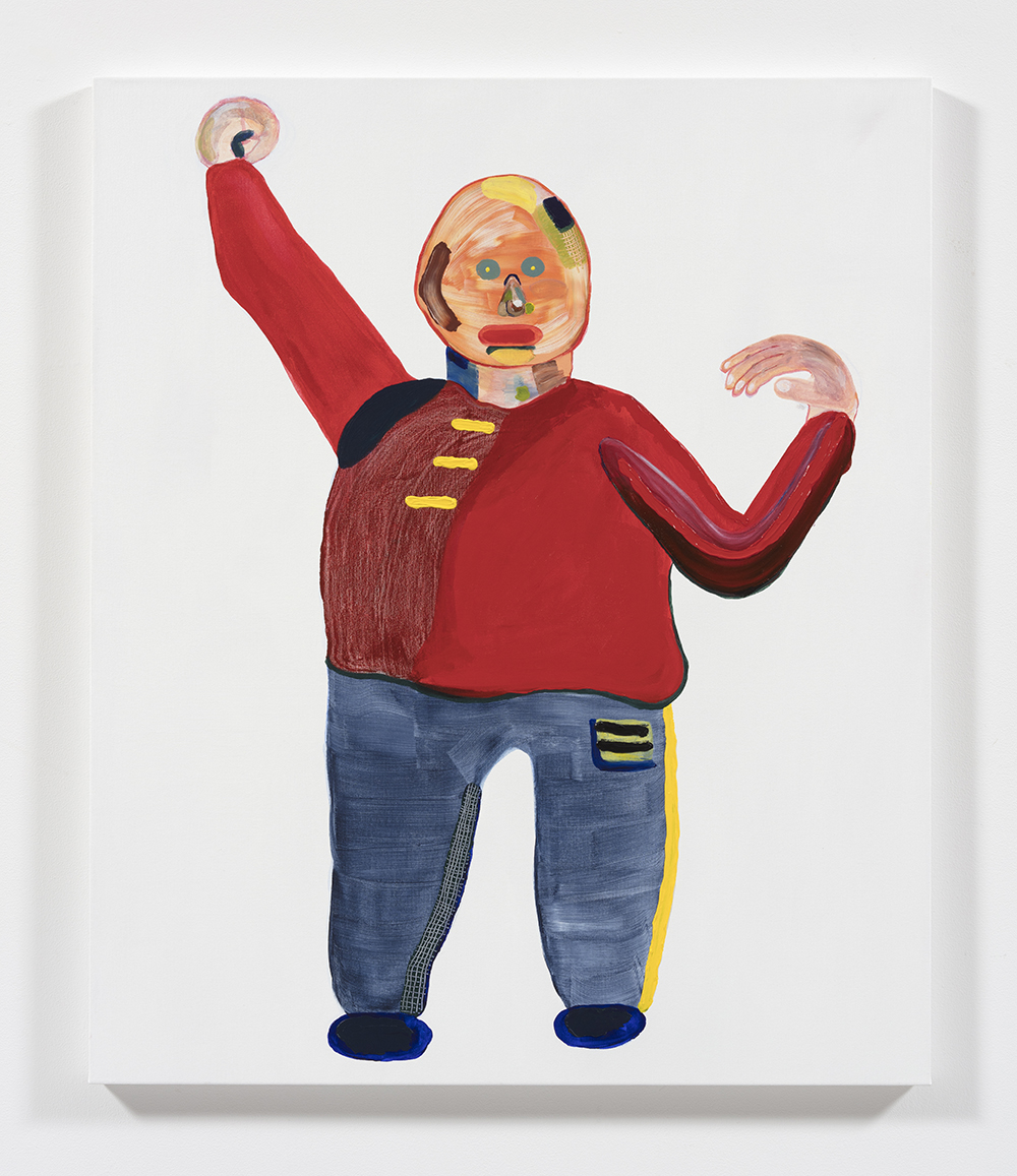 Gabby Rosenberg. <em>Giant Baby</em>, 2019. Acrylic on canvas, 48 x 36 inches (121.9 x 91.4 cm)