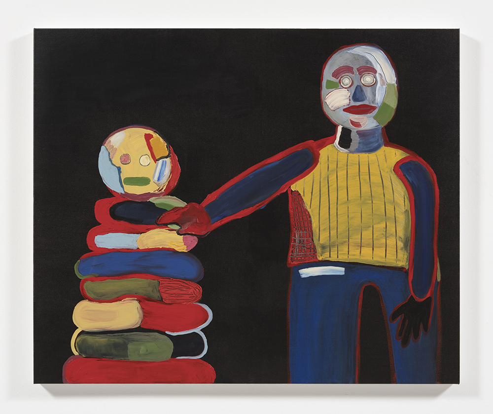 Gabby Rosenberg. <em>Glitch Heavy</em>, 2019. Acrylic on canvas, 40 x 48 inches  (101.6 x 121.9 cm)