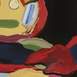 Gabby Rosenberg. <em>Glitch Heavy</em>, 2019. Acrylic on canvas, 40 x 48 inches  (101.6 x 121.9 cm) Detail