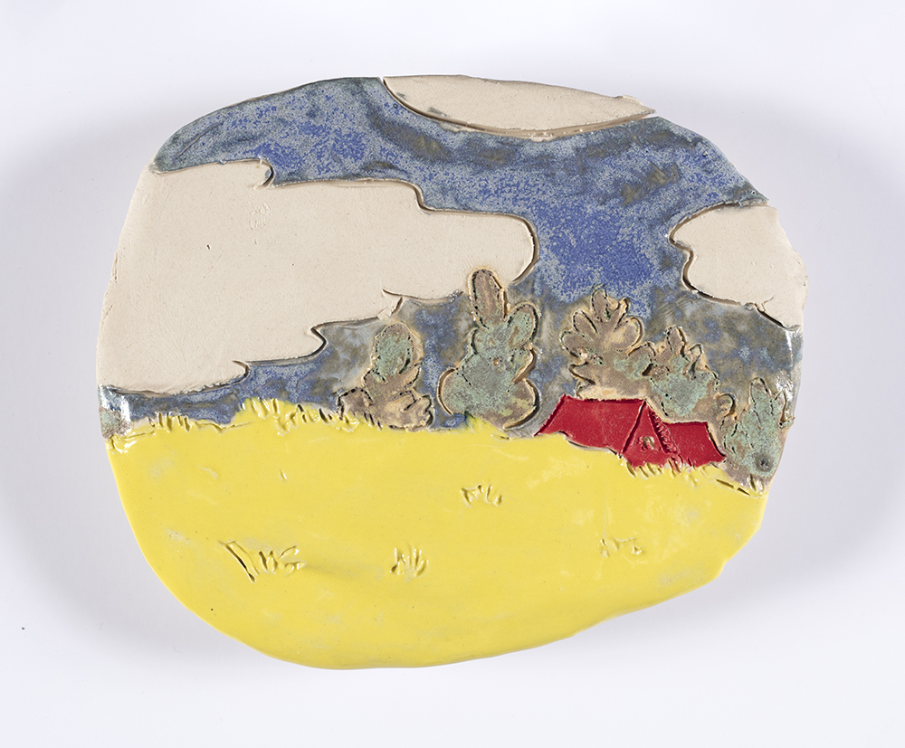 Kevin McNamee-Tweed. <em>House (ABC)</em>, 2018. Glazed ceramic, 4 x 6 inches  (10.2 x 15.2 cm)