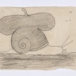 Kevin McNamee-Tweed. <em>Snail (Artist)</em>, 2018. Graphite on mulberry paper, 6 1/2 x 8 7/8 inches  (16.5 x 22.5 cm)