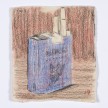 Kevin McNamee-Tweed. <em>Gauloises</em>, 2019. Graphite and colored pencil on mulberry paper, 4 7/8 x 4 1/4 inches  (12.4 x 10.8 cm) thumbnail