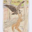 Kevin McNamee-Tweed. <em>Eagle Walk</em>, 2019. Graphite and colored pencil on mulberry paper, 8 1/8 x 5 3/4 inches  (20.6 x 14.6 cm) thumbnail