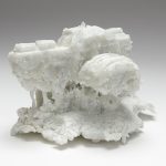 Maccabee Shelley. <em>Timepeice #5</em>, 2019. Kiln cast recycled glass, 4 1/4 x 6 3/4 x 4 3/4 inches  (10.8 x 17.1 x 12.1 cm)