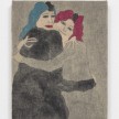 Dominic Dispirito. <em>Friends</em>, 2019. Acrylic on Jekyll linen, 10 1/4 x 8 inches  (26 x 20.3 cm) thumbnail