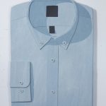 Nick Doyle. <em>Buttoned Down</em>, 2019. Embroidery thread, flashe and denim on plywood, 50 x 34 1/2 x 3 inches (127 x 87.6 x 7.6 cm)
