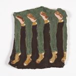Kevin McNamee-Tweed. <em>Feet</em>, 2019. Glazed ceramic, 9 3/4 x 9 1/4 inches  (24.8 x 23.5 cm)