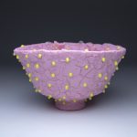 Kiyoshi Kaneshiro, <em>Bowl (4)</em>, 2019. Porcelain and glaze, 5 x 9 x 9 inches (12.7 x 22.9 x 22.9 cm)