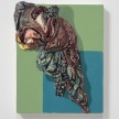 Herman Aguirre. <em> Piedra</em>, 2019. Oil on canvas, 21 x 17 x 4 1/2 inches  (53.3 x 43.2 x 11.4 cm) thumbnail
