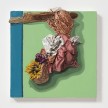 Herman Aguirre. <em>Raiz</em>, 2019. Oil and acrylic on canvas, 21 1/2 x 20 1/2 x 3 1/2 inches  (54.6 x 52.1 x 8.9 cm) thumbnail
