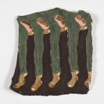 Kevin McNamee-Tweed.<em> Feet</em>, 2019. Glazed ceramic, 9 3/4 x 9 1/4 inches (24.8 x 23.5 cm)