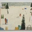 Mariel Capanna.<em> Tour Bus, Ski Boot, Candle, Bib</em>, 2019. Oil and wax on panel, 36 x 48 inches (91.4 x 121.9 cm) thumbnail