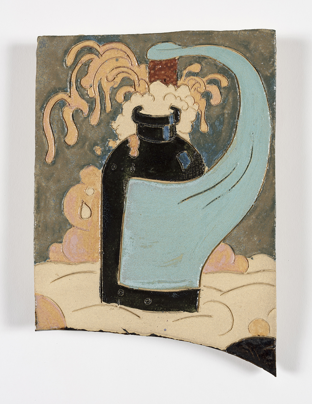 Kevin McNamee-Tweed.<em> Pop<em>, 2018. Glazed ceramic, 8 1/4 x 5 3/4 inches (21 x 14.6 cm)