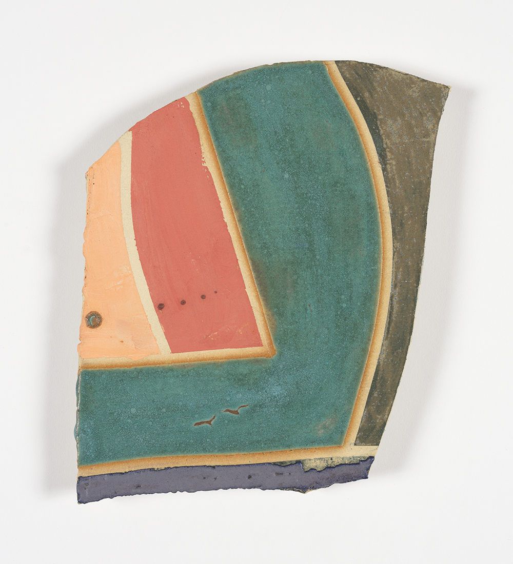 Kevin McNamee-Tweed.<em> Untitled (Strada Liguria)</em>, 2019. Glazed ceramic, 10 x 8 1/2 inches (25.4 x 21.6 cm)