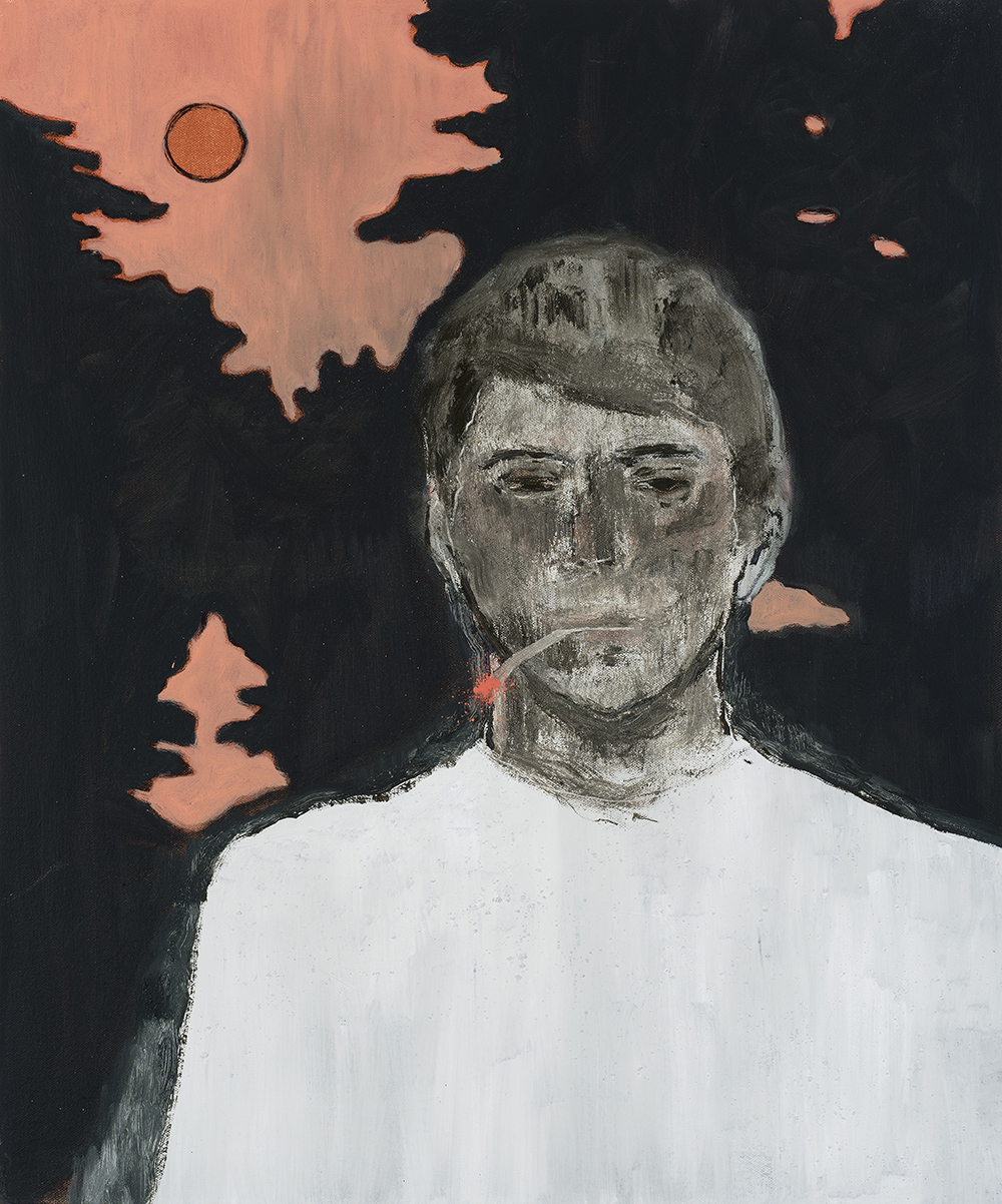 Francisco Rodriguez.<em> Young Man</em>, 2019. Oil on canvas, 23 5/8 x 19 5/8 inches (60 x 50 cm)