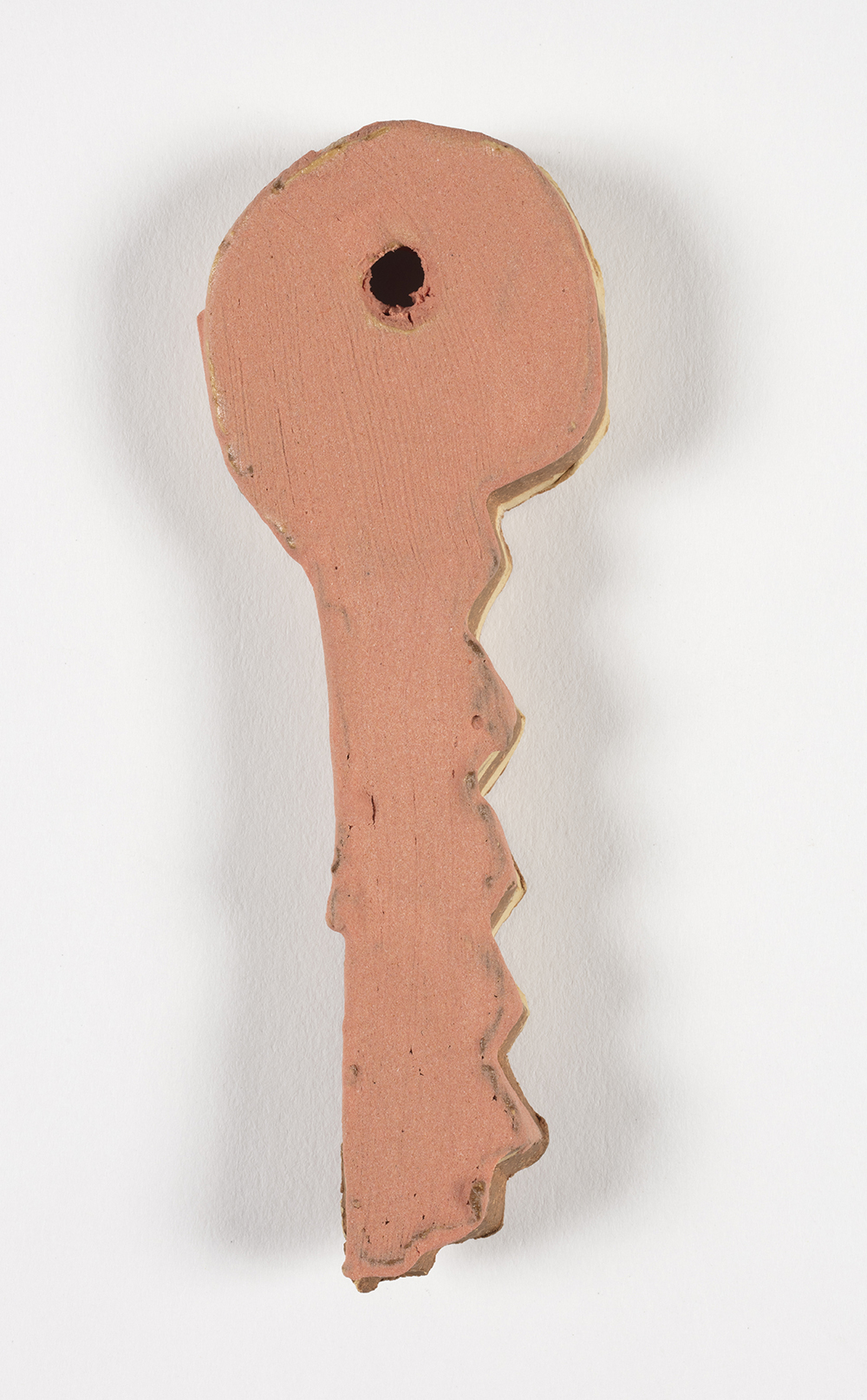 Kevin McNamee-Tweed.<em> Key (Kisser)</em>, 2019. Glazed ceramic, 4 x 1 1/2 inches (10.2 x 3.8 cm)