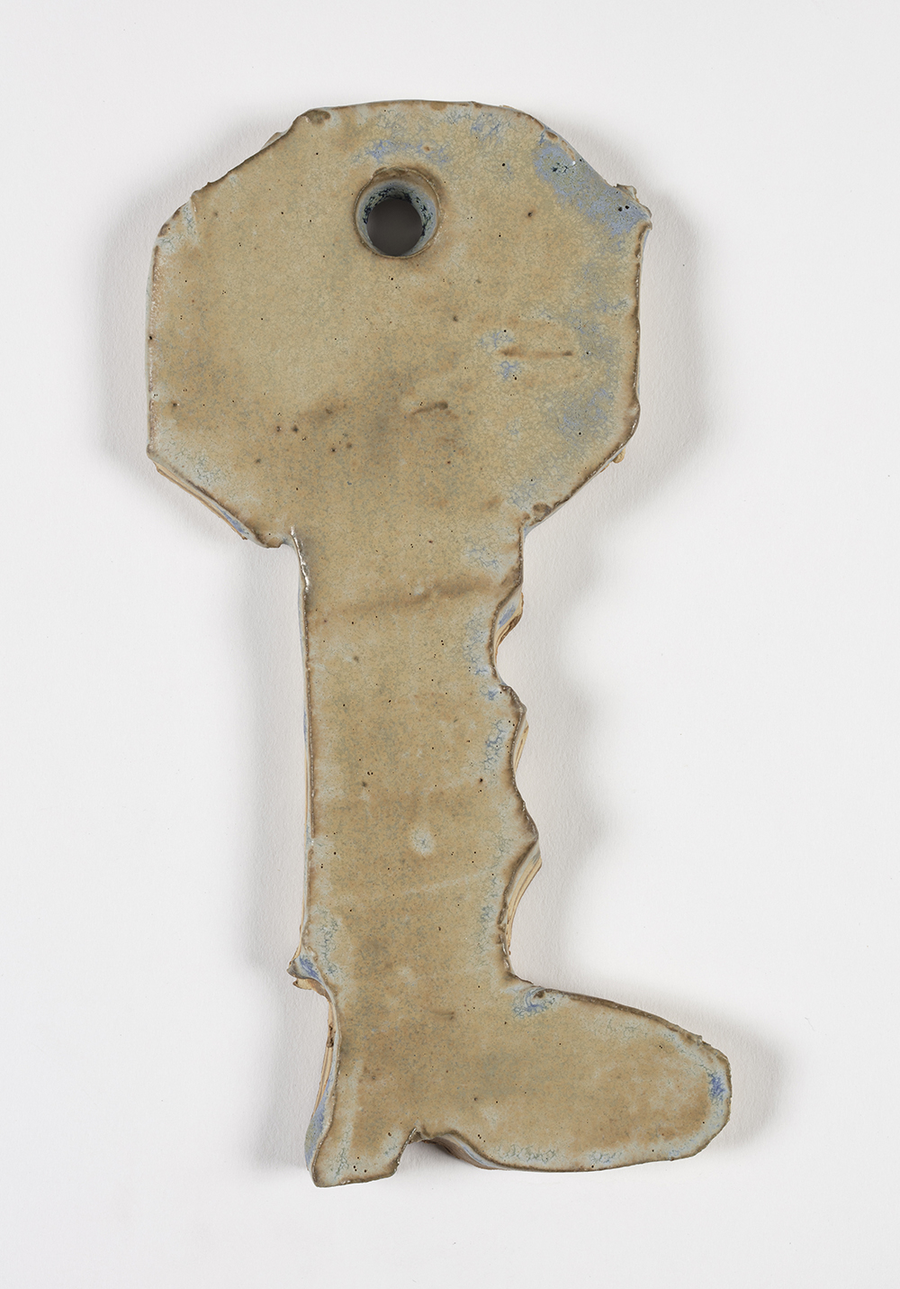 Kevin McNamee-Tweed.<em> Key (Boot)</em>, 2019. Glazed ceramic, 6 1/2 x 3 inches (16.5 x 7.6 cm)