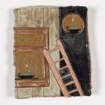Kevin McNamee-Tweed.<em> Untitled (Ladder)</em>, 2019. Glazed ceramic, 7 1/2 x 6 3/4 inches (19.1 x 17.1 cm)