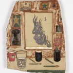 Kevin McNamee-Tweed.<em> Candida</em>, 2019. Glazed ceramic, 13 x 10 1/4 inches (33 x 26 cm)