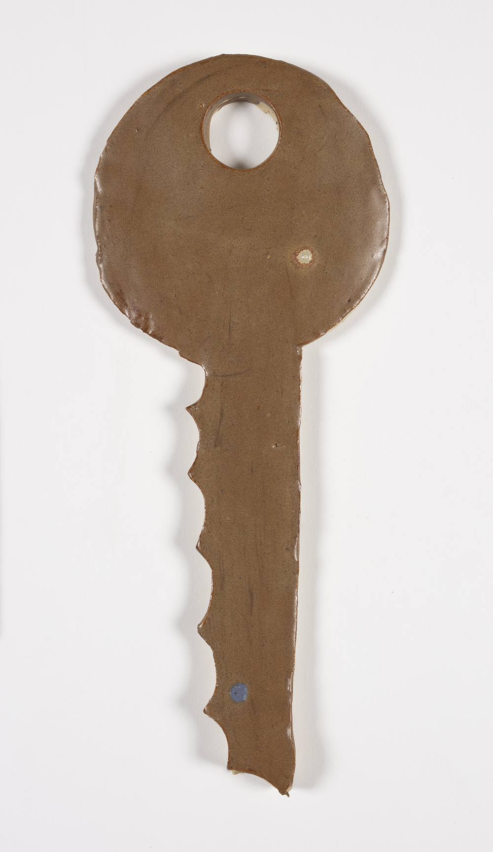 Kevin McNamee-Tweed.<em> Key (Mello)</em>, 2019 Glazed ceramic, 12 x 5 inches (30.5 x 12.7 cm)