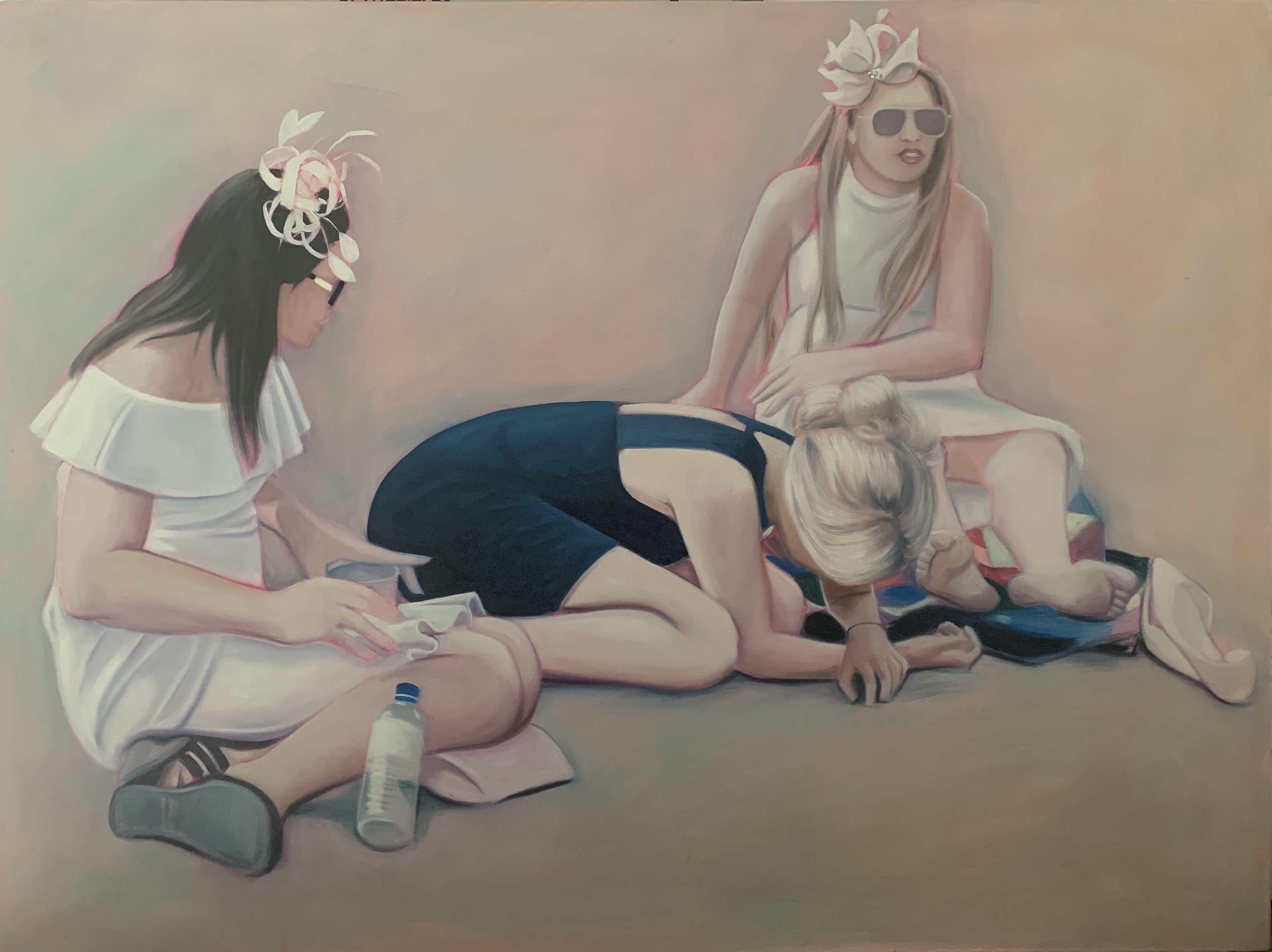 Lydia Blakeley.<em> Blossom Hill</em>, 2019. Oil on Linen, 29 7/8 x 40 1/8 inches (76 x 102 cm)