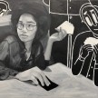 Brittany Tucker.<em> Can I Pay By Card?</em>, 2019. Oil on panel, 24 x 36 inches (61 x 91.4 cm) thumbnail