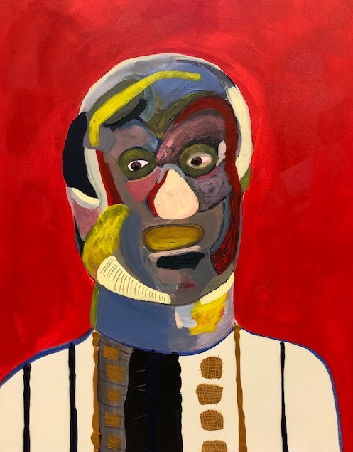 Gabby Rosenberg.<em> Not Present</em>, 2019. Acrylic on canvas, 30 x 24 inches (76.2 x 61 cm)