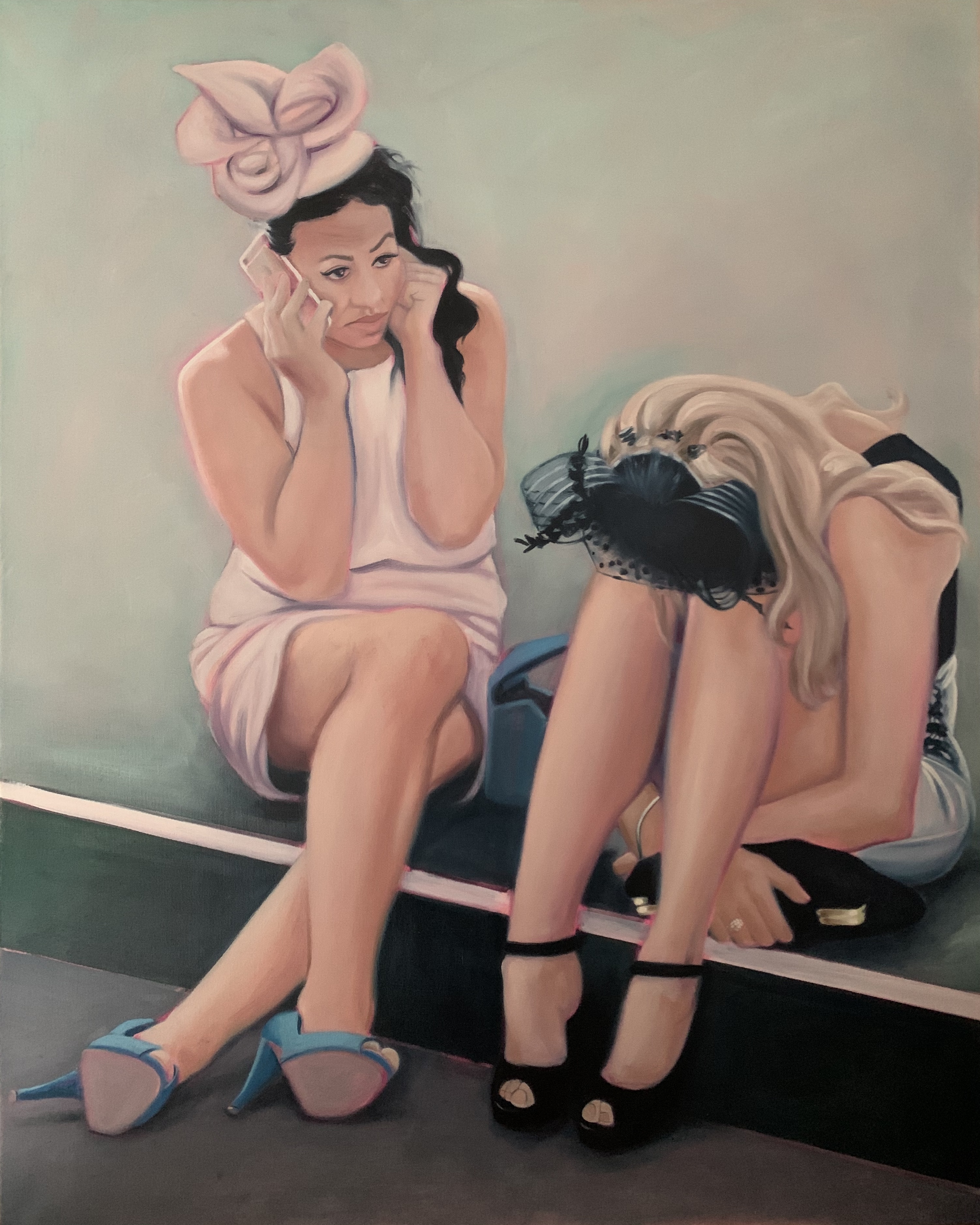 Lydia Blakeley.<em> Non Runner</em>, 2019. Oil on linen, 39 3/8 x 31 1/2 inches (100 x 80 cm)