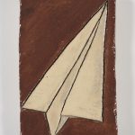 Kevin McNamee-Tweed.<em> Paper Airplane</em>, 2019. Glazed ceramic, 5 1/2 x 4 inches (14 x 10.2 cm)