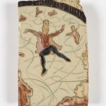 Kevin McNamee-Tweed.<em> Skaters</em>, 2019. Glazed ceramic, 5 1/2 x 3 3/4 inches (14 x 9.5 cm)