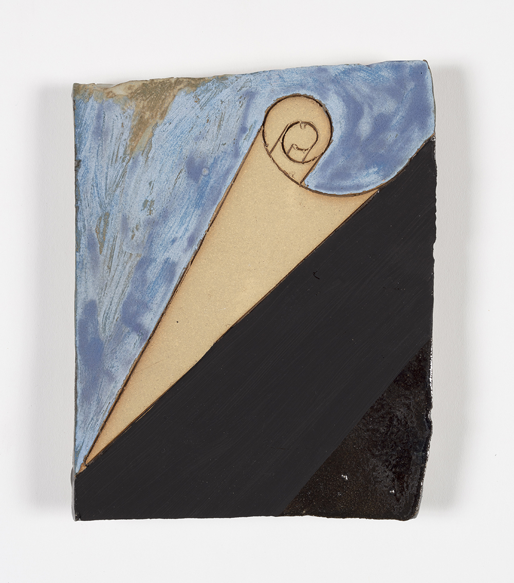 Kevin McNamee-Tweed.<em> Paginator</em>, 2019. Glazed ceramic, 7 1/2 x 6 inches (19.1 x 15.2 cm)