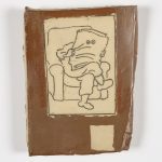 Kevin McNamee-Tweed.<em> Reader</em>, 2019. Glazed ceramic, 7 1/2 x 6 inches (19.1 x 15.2 cm)